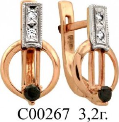 С00267 Восковка серьги