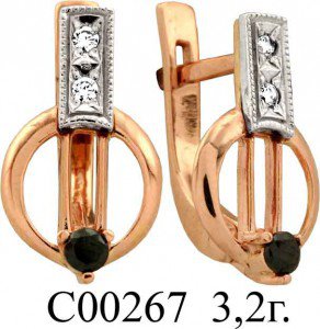 С00267 Восковка серьги