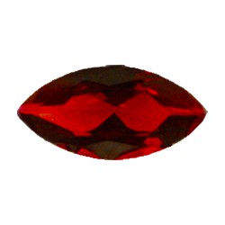 Фианит красный маркиз 14х7