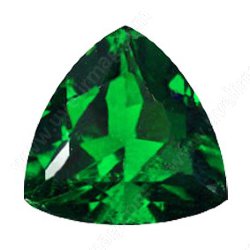 Фианит зеленый триллион 7х7х7