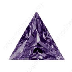 Фианит лавандовый треугольник 4х4х4