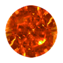 Фианит оранжевый круг 3,75