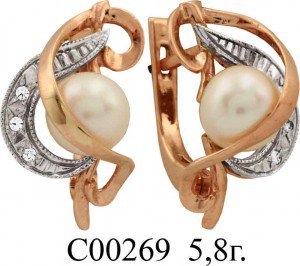 С00269 Восковка серьги