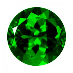 Фианит зеленый круг (2) 10,0