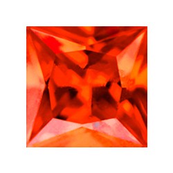 Фианит оранжевый квадрат 6х6