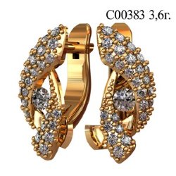С00383 Восковка серьги