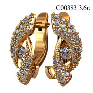С00383 Восковка серьги