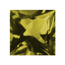 Фианит оливковый квадрат 2,5х2,5