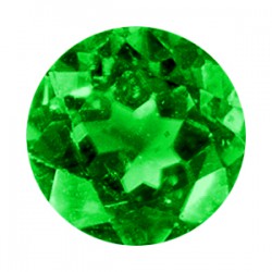 Фианит зеленый круг 3,5