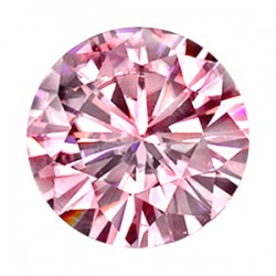 Фианит розовый круг 7,0