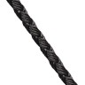 2193002 Шнур шелковый синтетический черный Ø3,0 мм (70 см)
