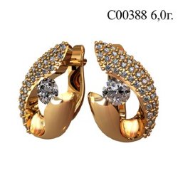 С00388 Восковка серьги