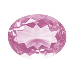 Фианит розовый овал 7х5