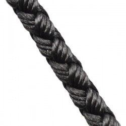 2194002 Шнур шелковый синтетический черный Ø4,0 мм (70 см)