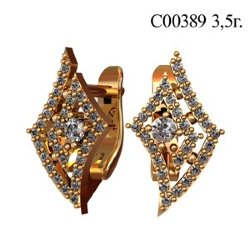 С00389 Восковка серьги