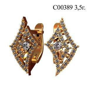 С00389 Восковка серьги