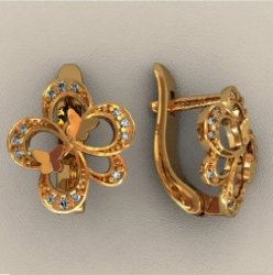 С00818 Восковка серьги