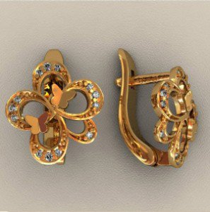 С00818 Восковка серьги
