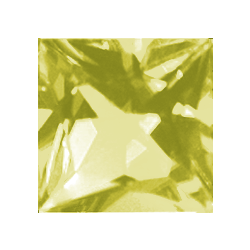 Фианит перидот квадрат 9,0х9,0