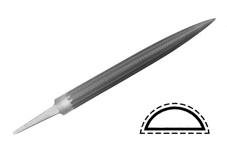 Напильник полукруглый VALLORBE №1 150 мм.