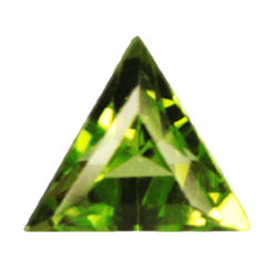 Фианит перидот треугольник 4х4х4