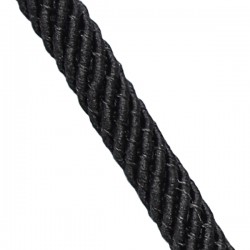 2214019 Шнур шелковый синтетический черный Ø4,0 мм (70 см)
