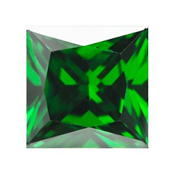Фианит зеленый квадрат 2,75х2,75