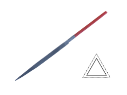 Напильник треугольный (красная ручка)