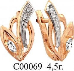 С00069 Восковка серьги