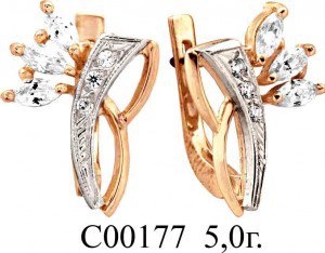 С00177 Восковка серьги