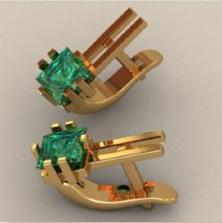 С00728 Восковка серьги
