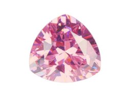 Фианит розовый триллион 8х8х8
