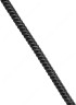 2315001 Шнур шелковый синтетический черный Ø5,0 мм (70 см)