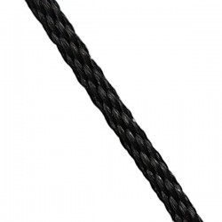 2143003 Шнур шелковый синтетический черный Ø3,0 мм (70 см)