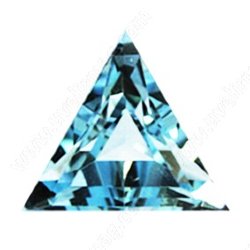 Фианит аквамариновый треугольник 6х6х6