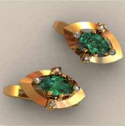 С00737 Восковка серьги
