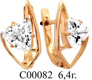С00082 Восковка серьги