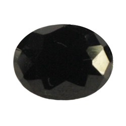 Фианит черный овал 8х6
