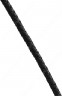 Плетеный кожаный шнур черный 70-75 см (Россия)