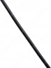 Гладкий кожаный шнур черный 70 см (Россия)