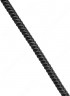 2315001 Шнур шелковый синтетический черный Ø5,0 мм (бобина 4 м)