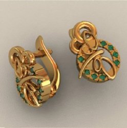 С00748 Восковка серьги