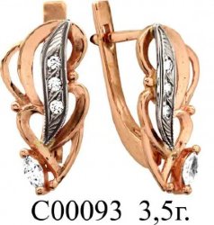 С00093 Восковка серьги