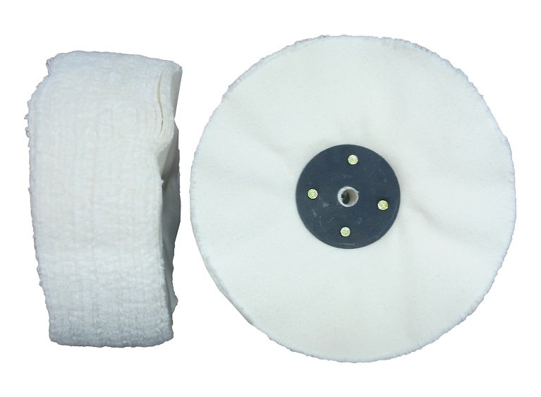 Круг полировальный белый, не прошитый Luxol диаметр 152, 120 слоев