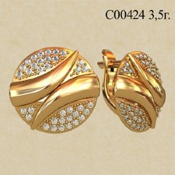 С00424 Восковка серьги