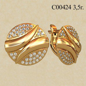 С00424 Восковка серьги