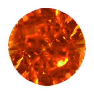 Фианит оранжевый круг 9,0