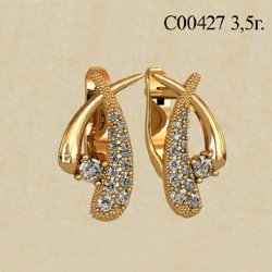 С00427 Восковка серьги