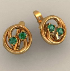 С00755 Восковка серьги