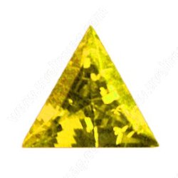 Фианит желтый треугольник 7х7х7